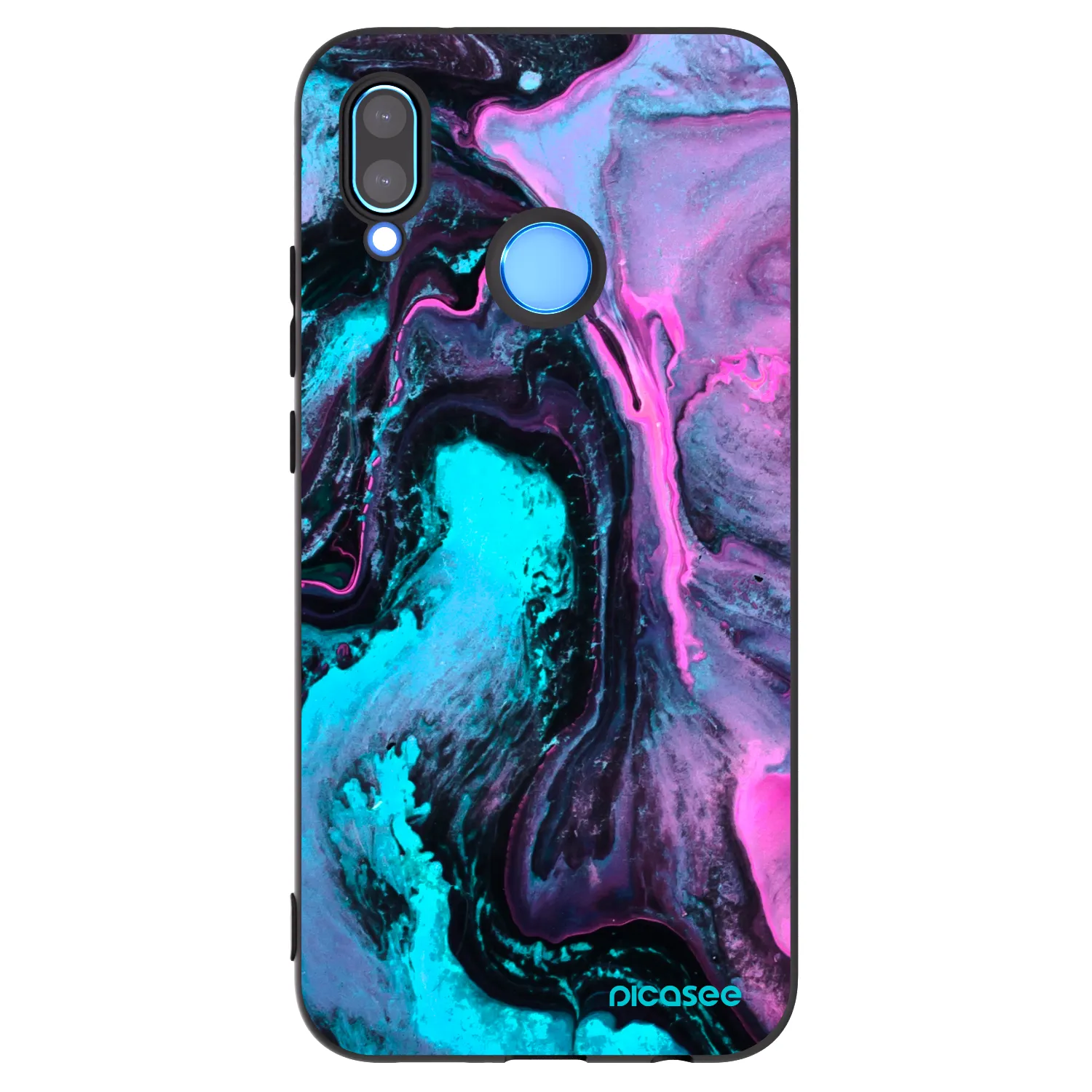 Picasee silikónový čierny obal pre Huawei P20 Lite - Lean 2