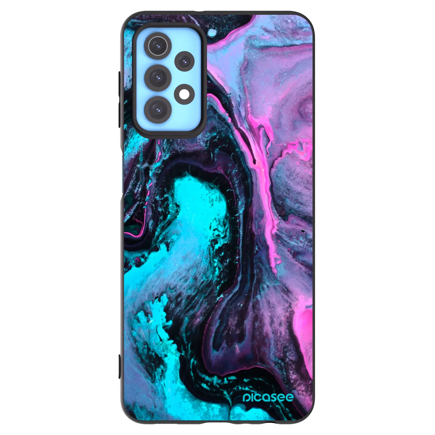 Picasee silikónový čierny obal pre Samsung Galaxy A32 4G SM-A325F - Lean 2