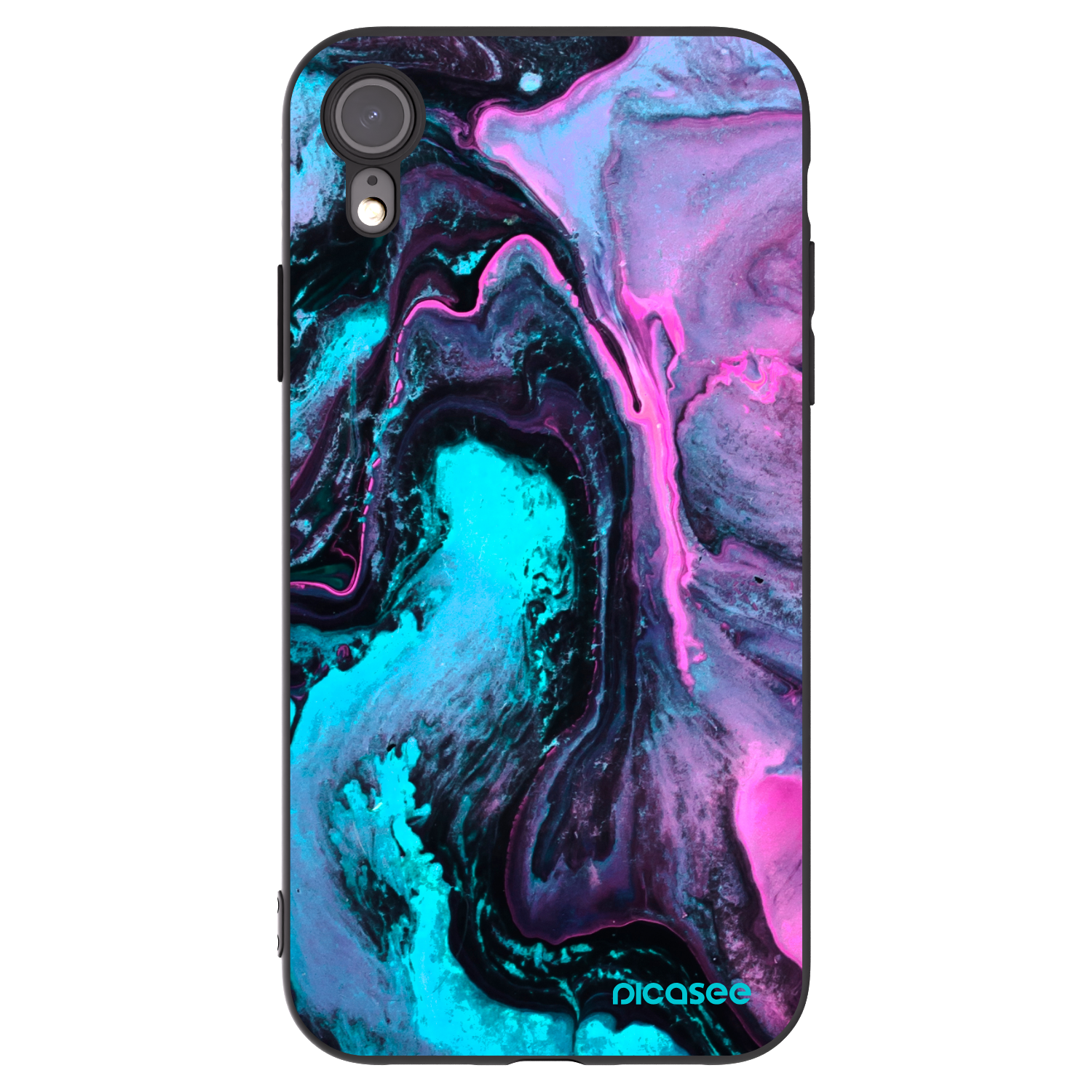 Picasee silikónový čierny obal pre Apple iPhone XR - Lean 2