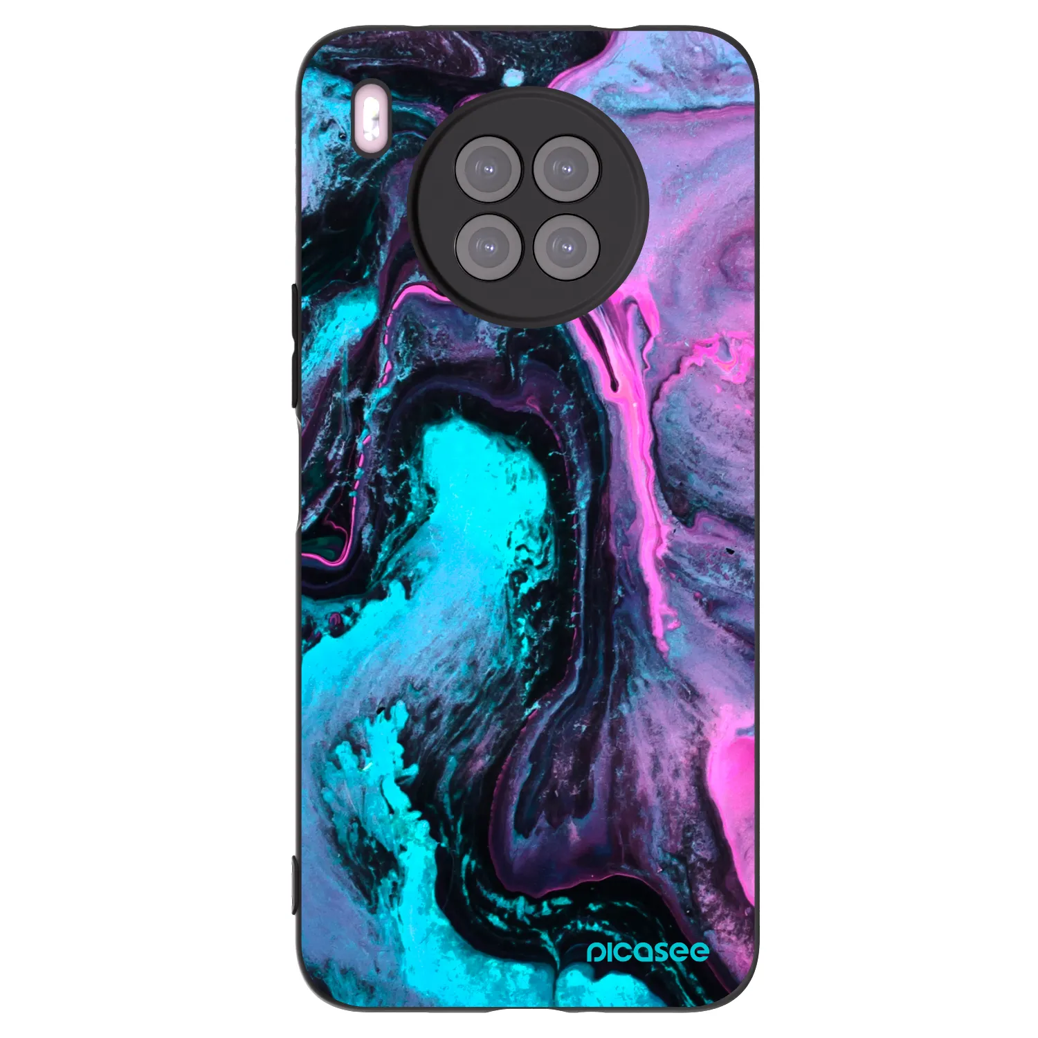 Picasee silikónový čierny obal pre Huawei Nova 8i - Lean 2