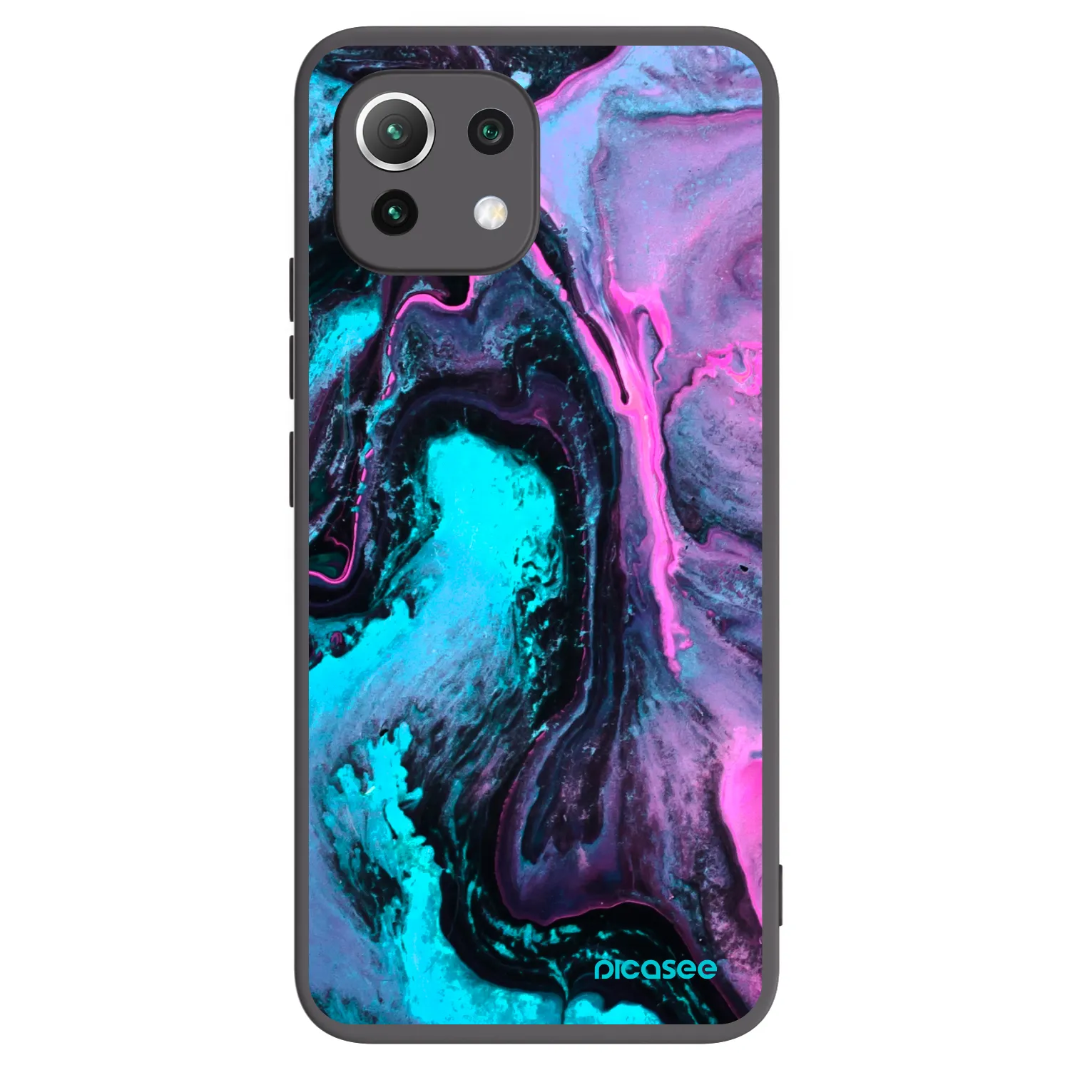 Picasee silikónový čierny obal pre Xiaomi 11 Lite 5G NE - Lean 2