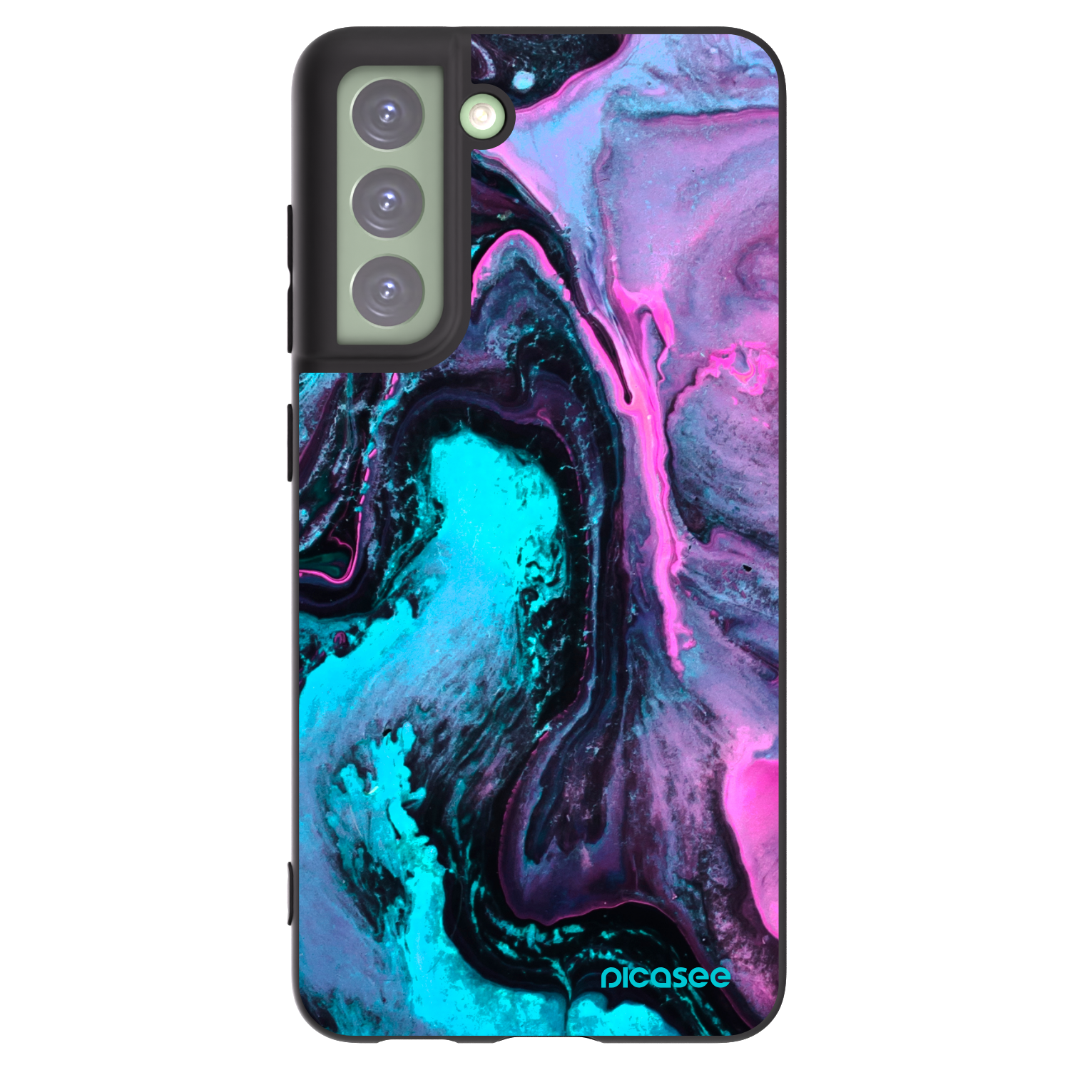 Picasee silikónový čierny obal pre Samsung Galaxy S21 FE 5G - Lean 2
