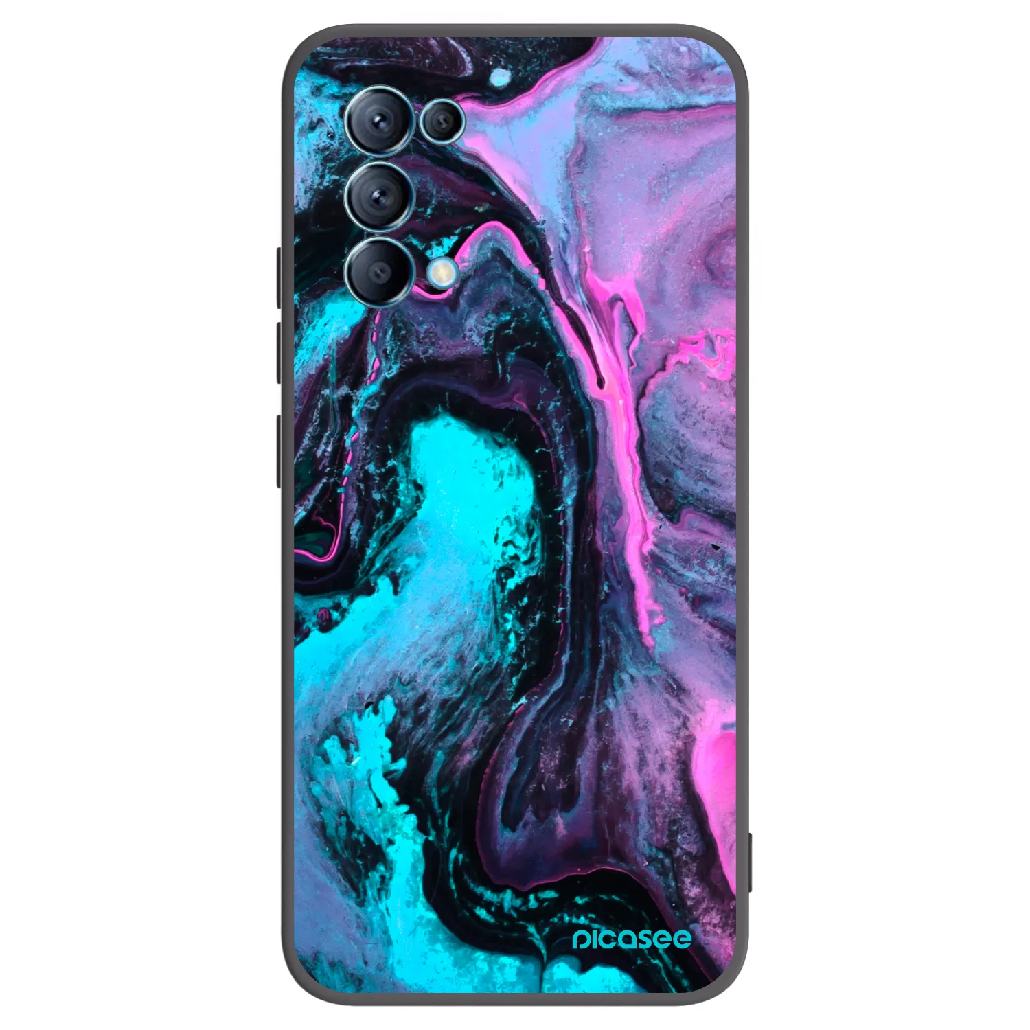 Picasee silikónový čierny obal pre OPPO Reno 5 5G - Lean 2