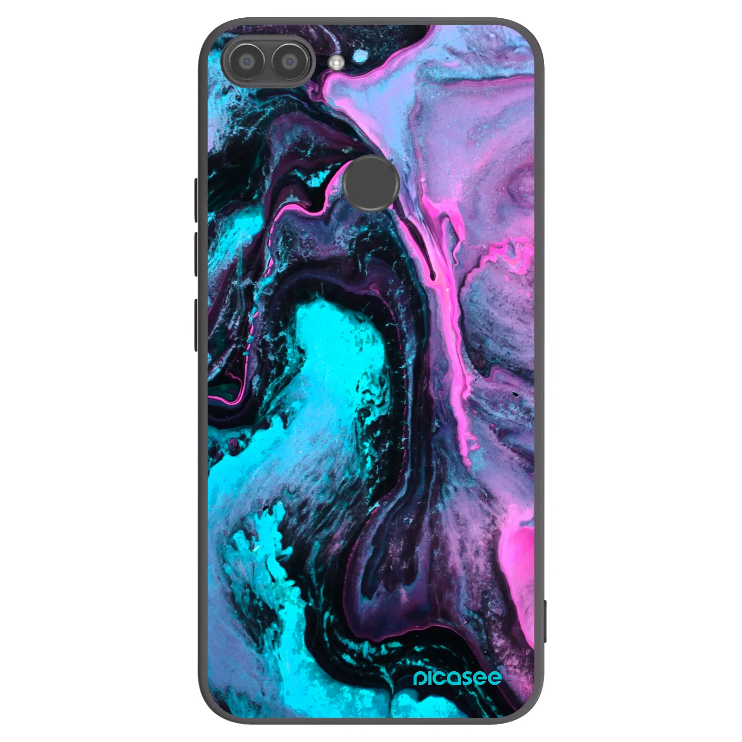Picasee silikónový čierny obal pre Huawei P Smart - Lean 2