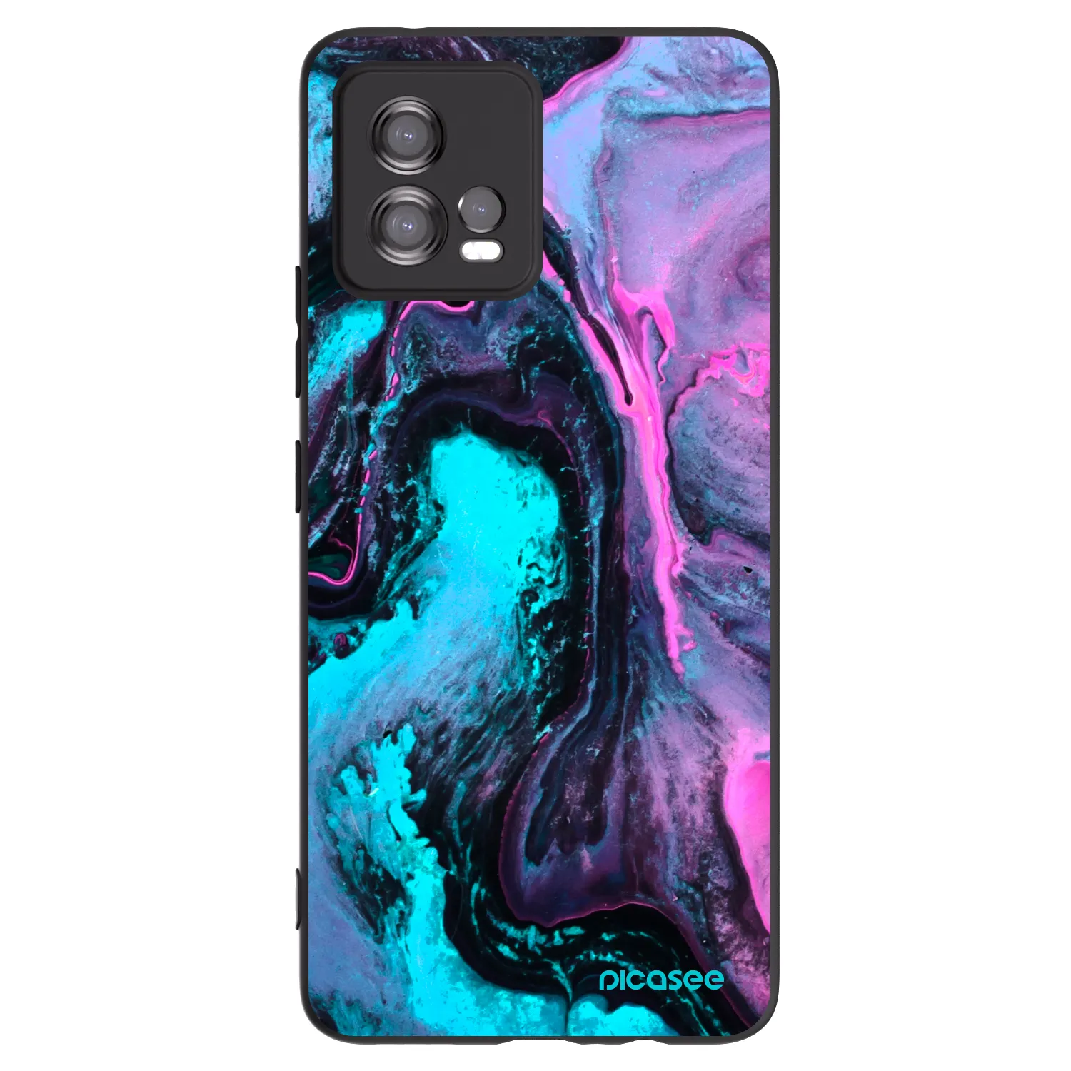 Picasee silikónový čierny obal pre Motorola Moto G72 - Lean 2