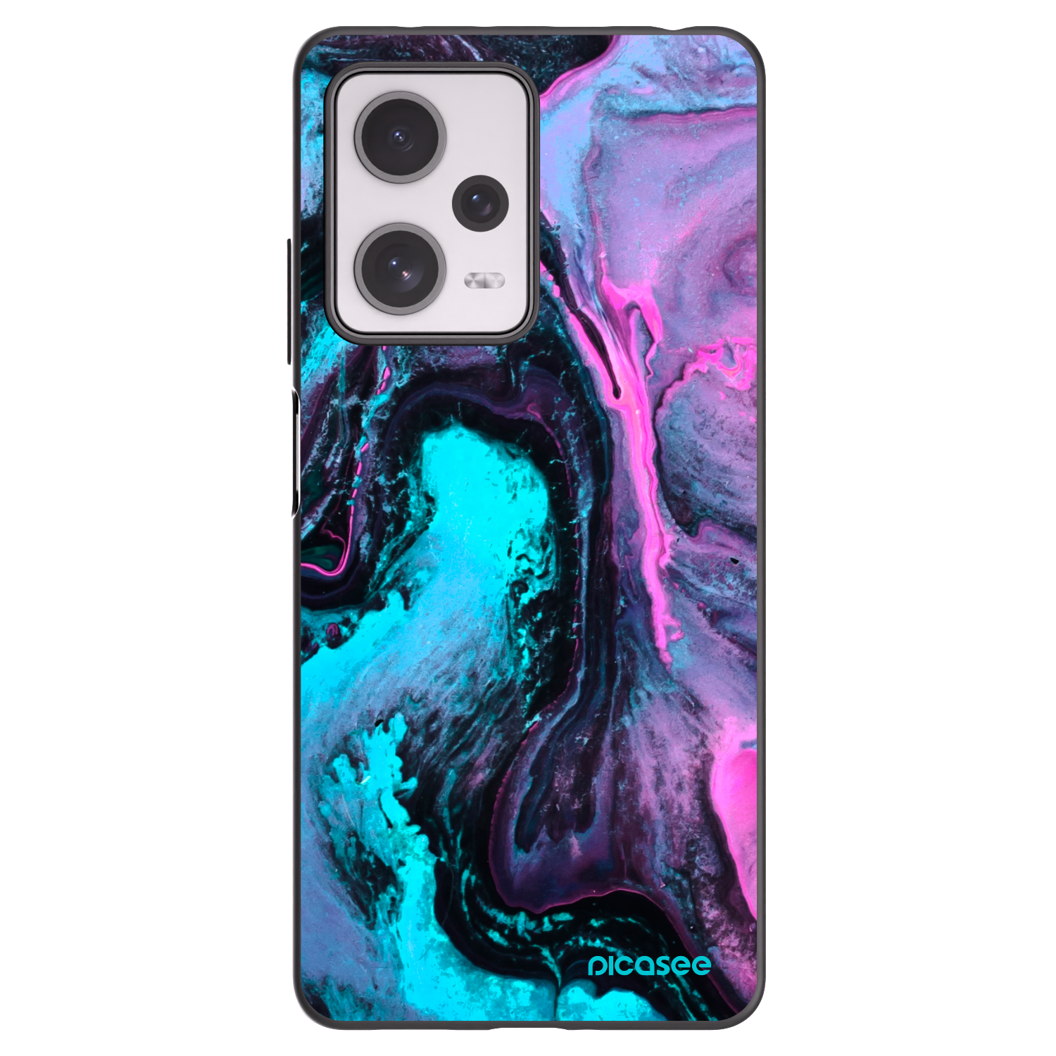 Picasee silikónový čierny obal pre Xiaomi Redmi Note 12 Pro+ 5G - Lean 2