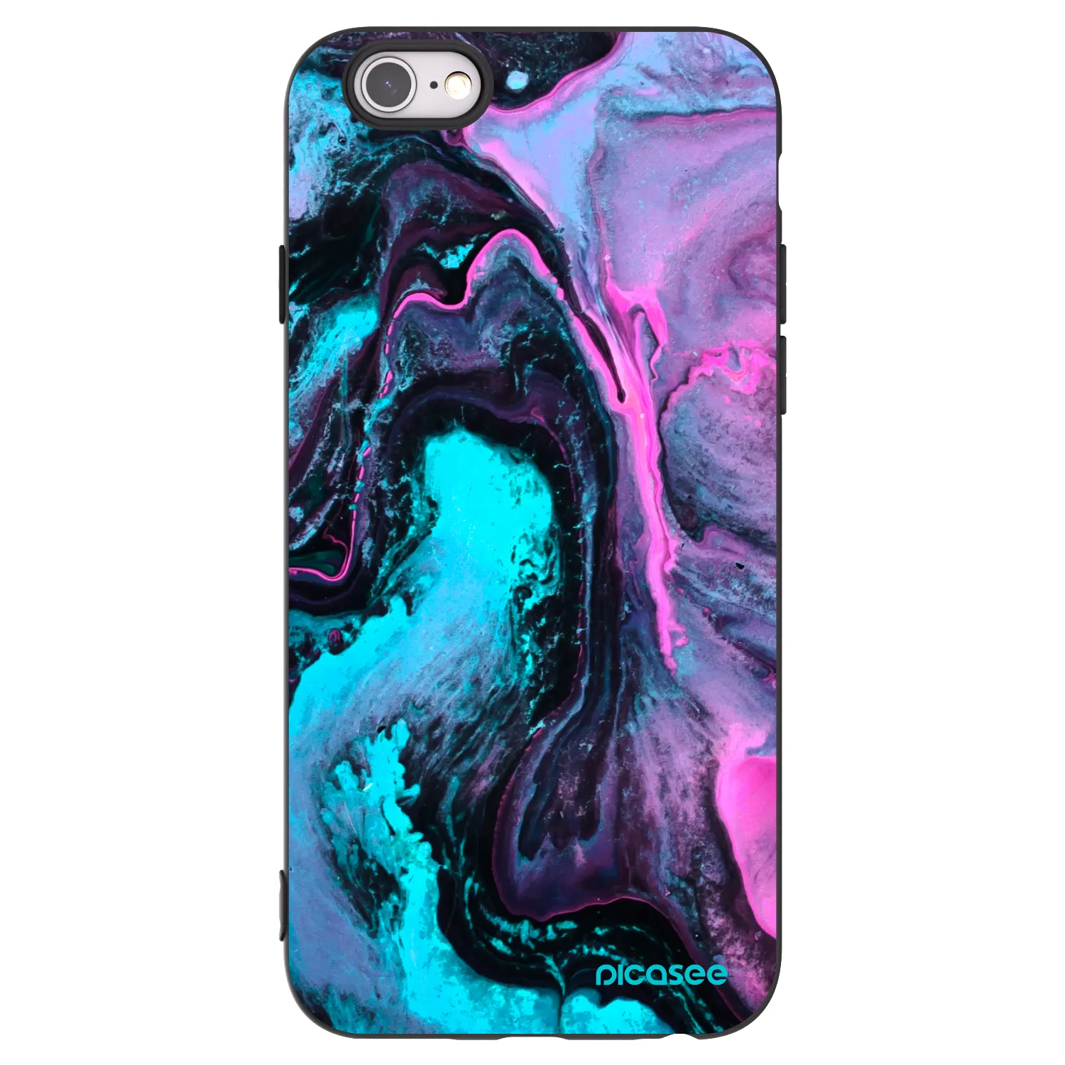 Picasee silikónový čierny obal pre Apple iPhone 6/6S - Lean 2