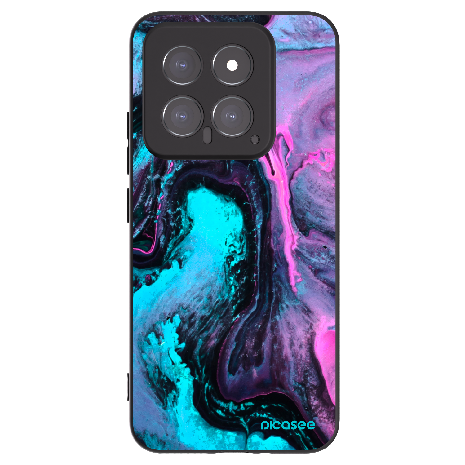 Picasee silikónový čierny obal pre Xiaomi 14 - Lean 2