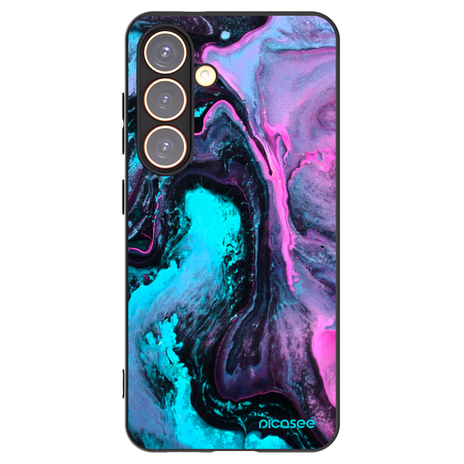 Picasee silikónový čierny obal pre Samsung Galaxy S24 S921B 5G - Lean 2