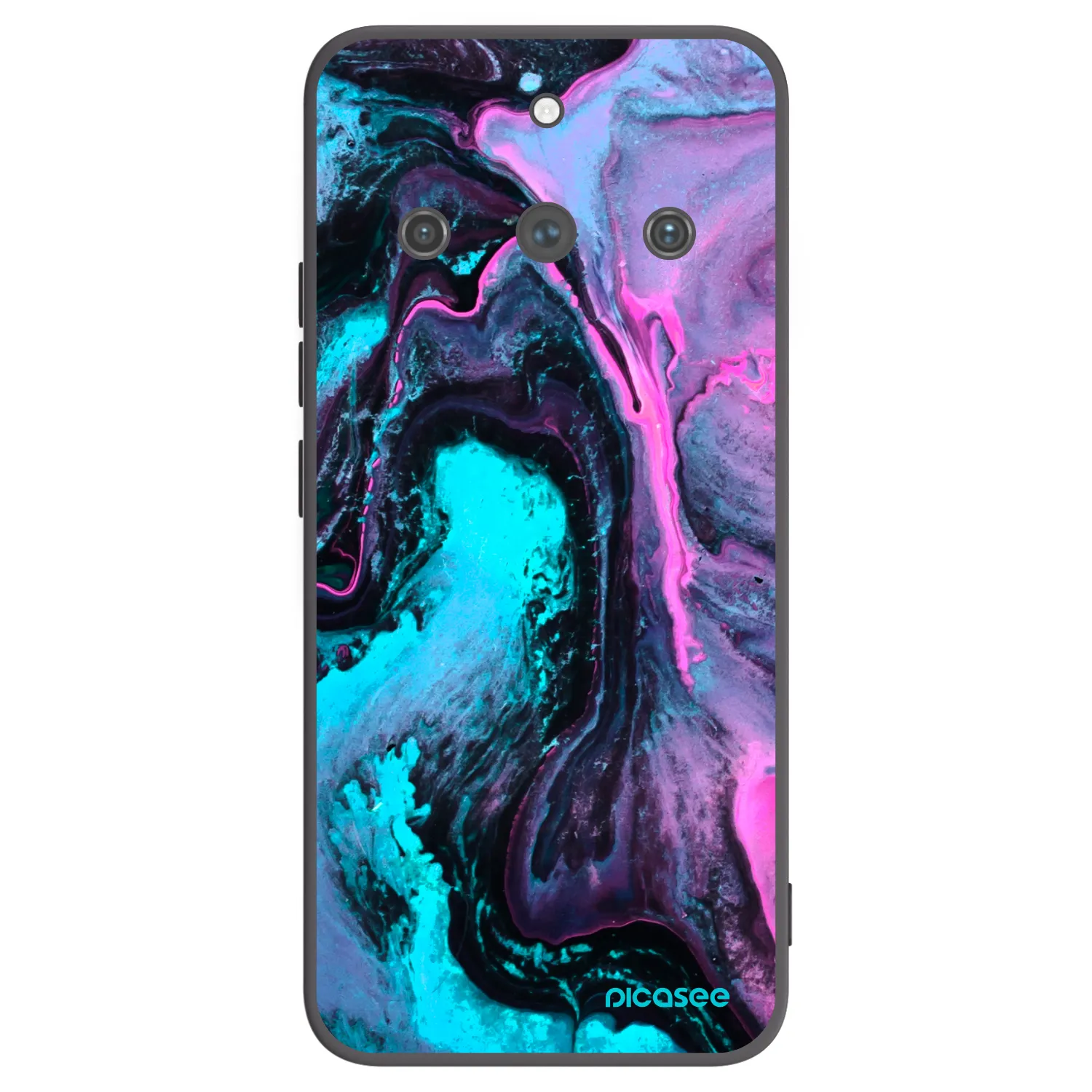 Picasee silikónový čierny obal pre Realme 11 Pro+ - Lean 2
