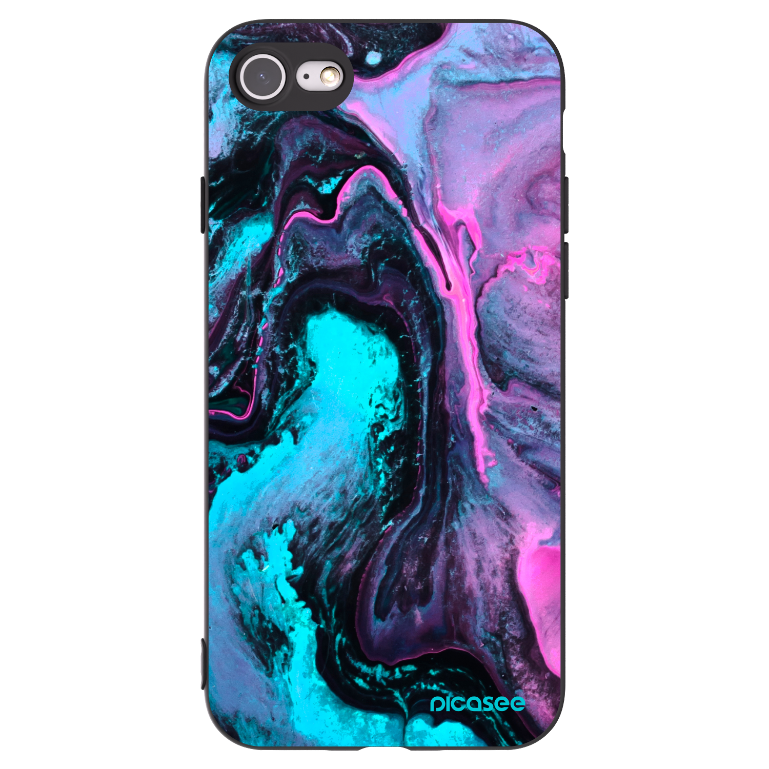 Picasee silikónový čierny obal pre Apple iPhone 8 - Lean 2