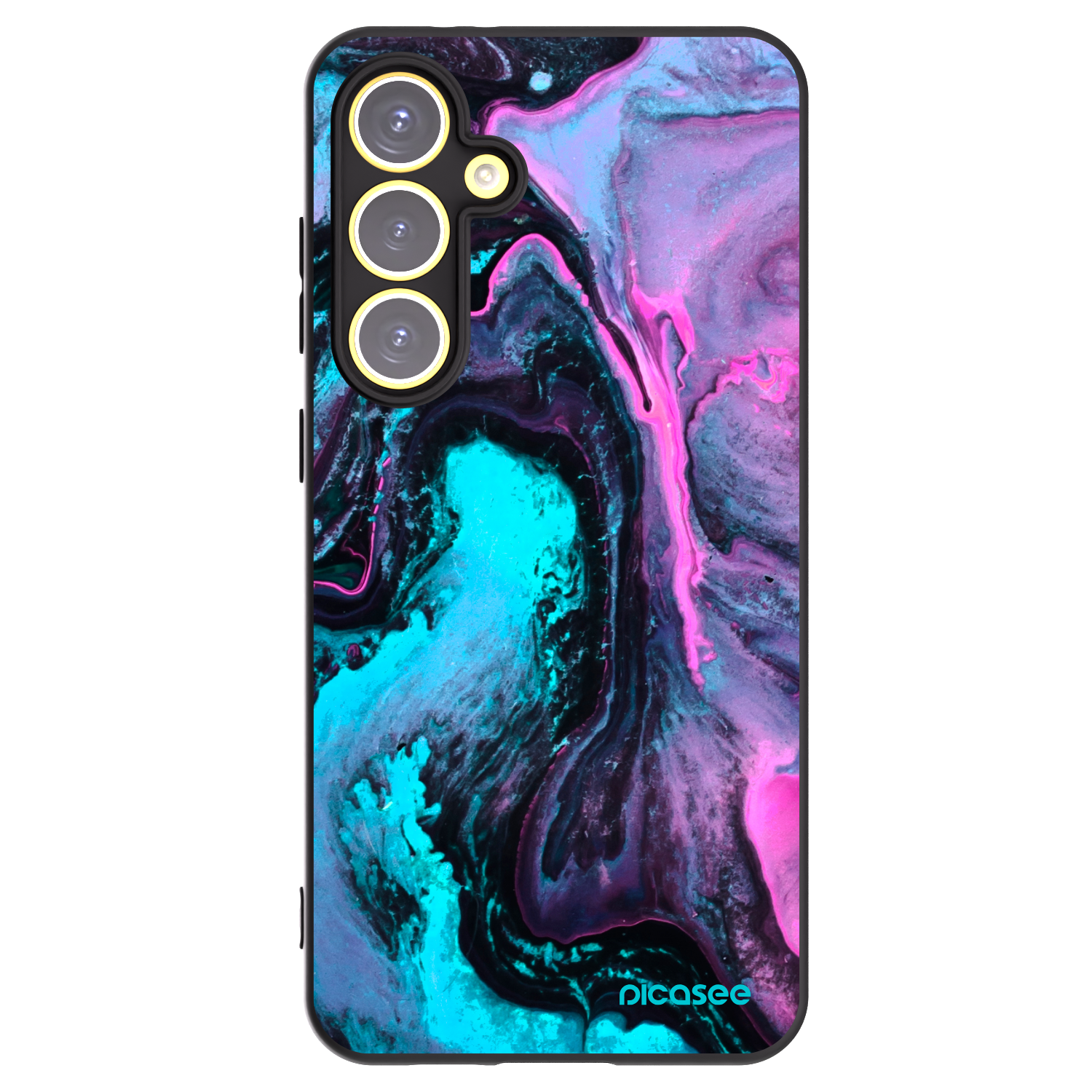 Picasee silikónový čierny obal pre Samsung Galaxy S24 FE S721B - Lean 2