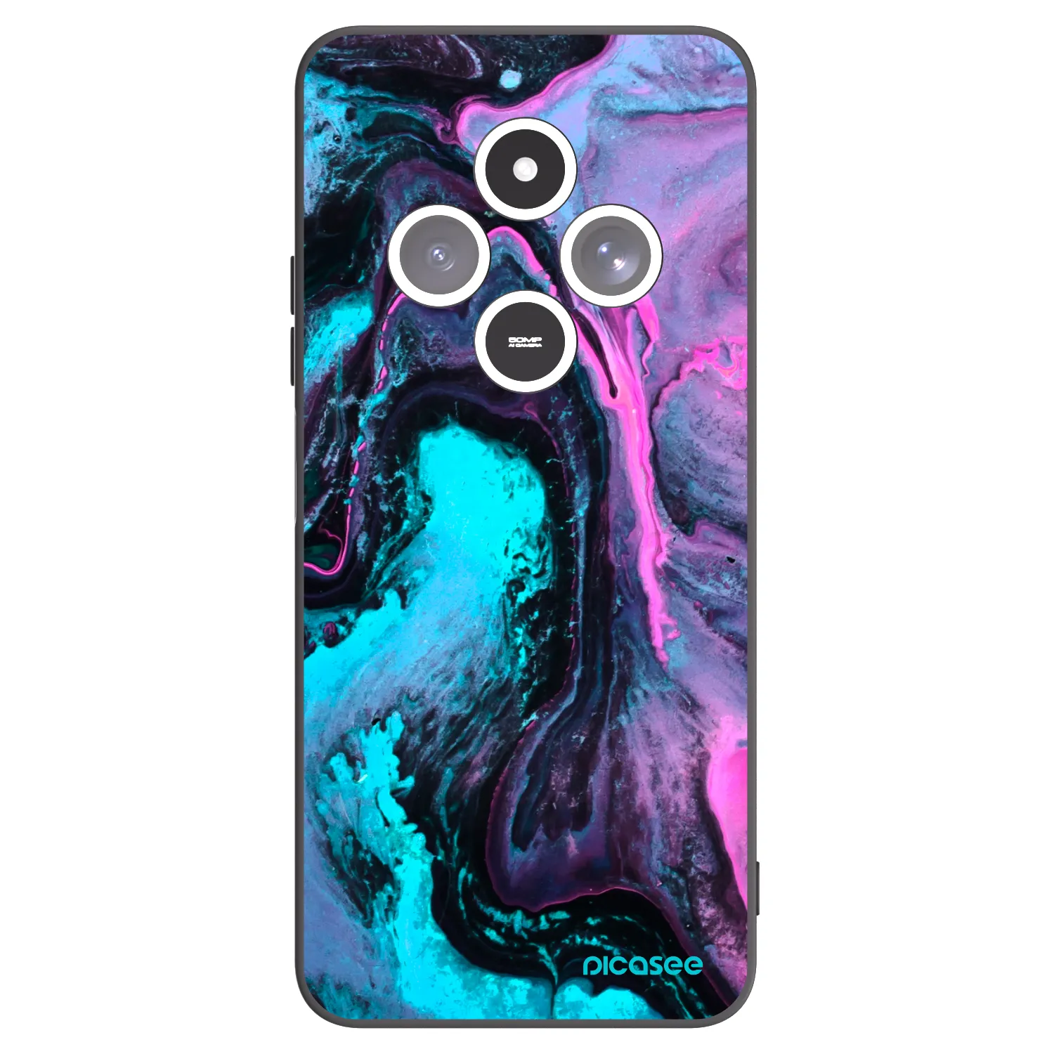 Picasee silikónový čierny obal pre Xiaomi Redmi 14C - Lean 2