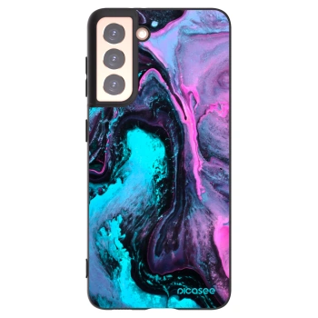 Picasee silikónový čierny obal pre Samsung Galaxy S21 5G G991B - Lean 2