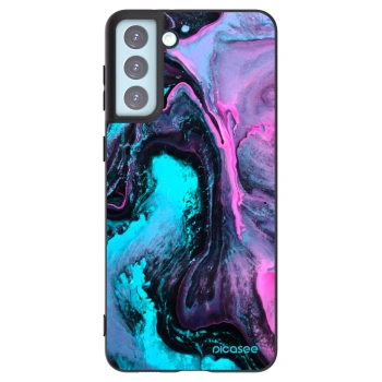 Picasee silikónový čierny obal pre Samsung Galaxy S21+ 5G G996F - Lean 2