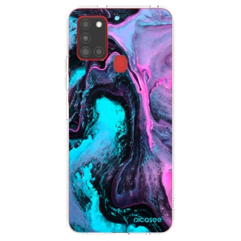 Picasee silikónový prehľadný obal pre Samsung Galaxy A21s - Lean 2