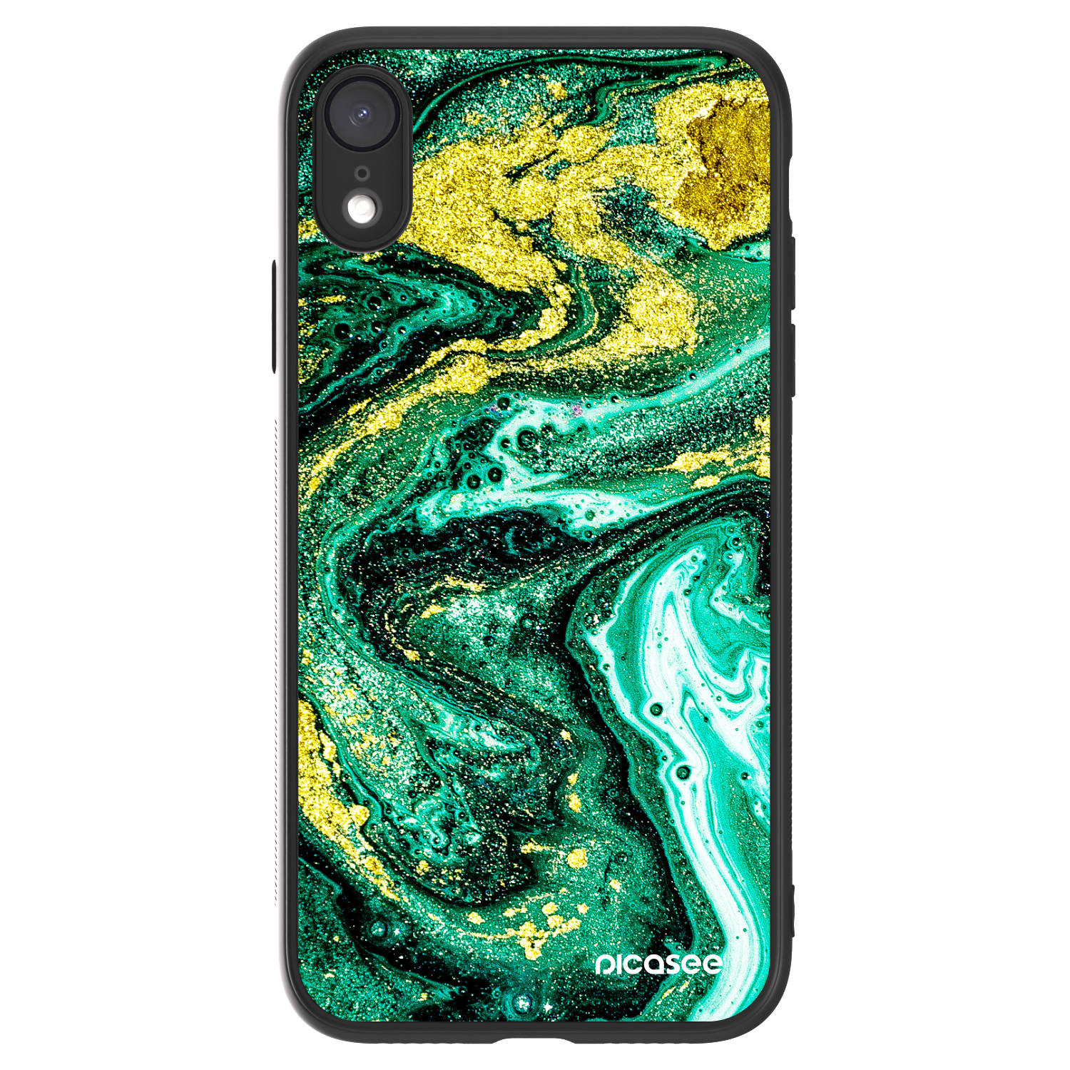 Picasee ULTIMATE CASE pro Apple iPhone XR - Green Gold