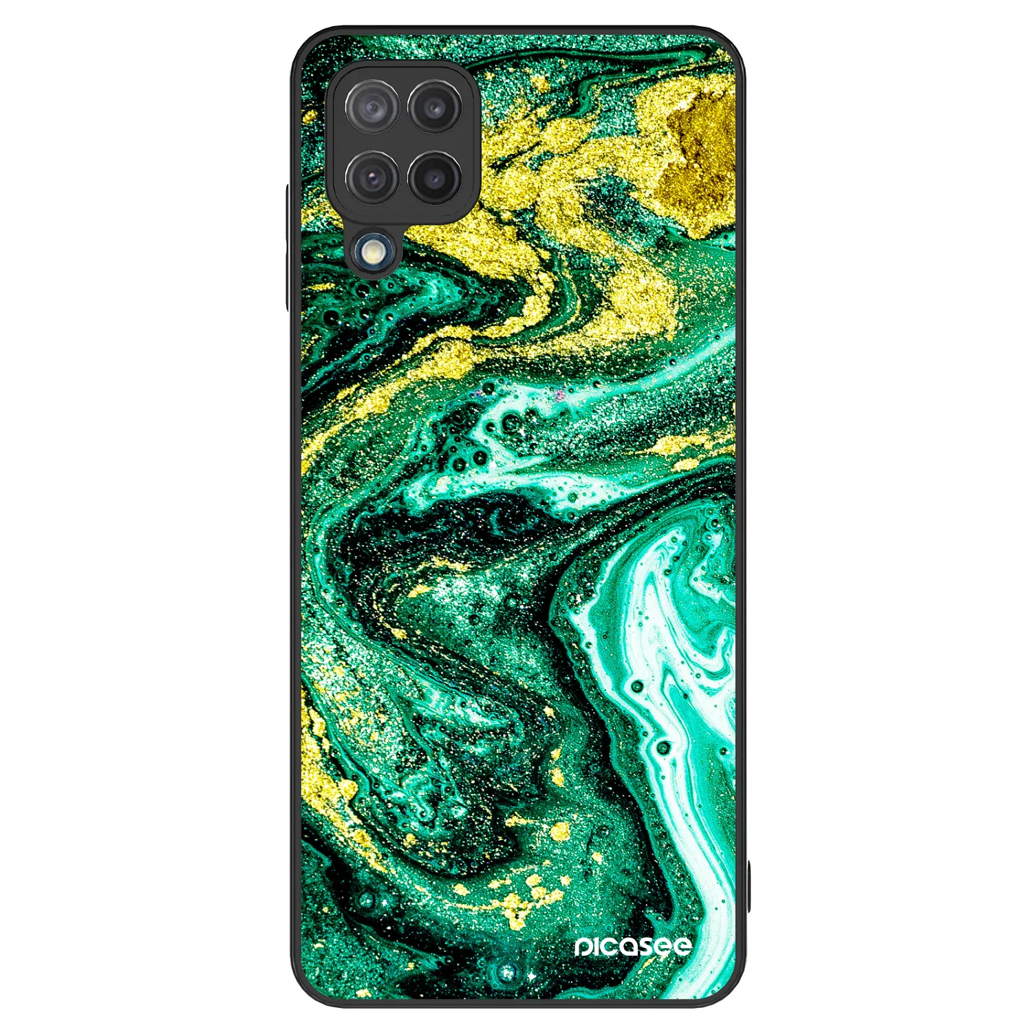 Picasee ULTIMATE CASE pro Samsung Galaxy M12 M127F - Green Gold