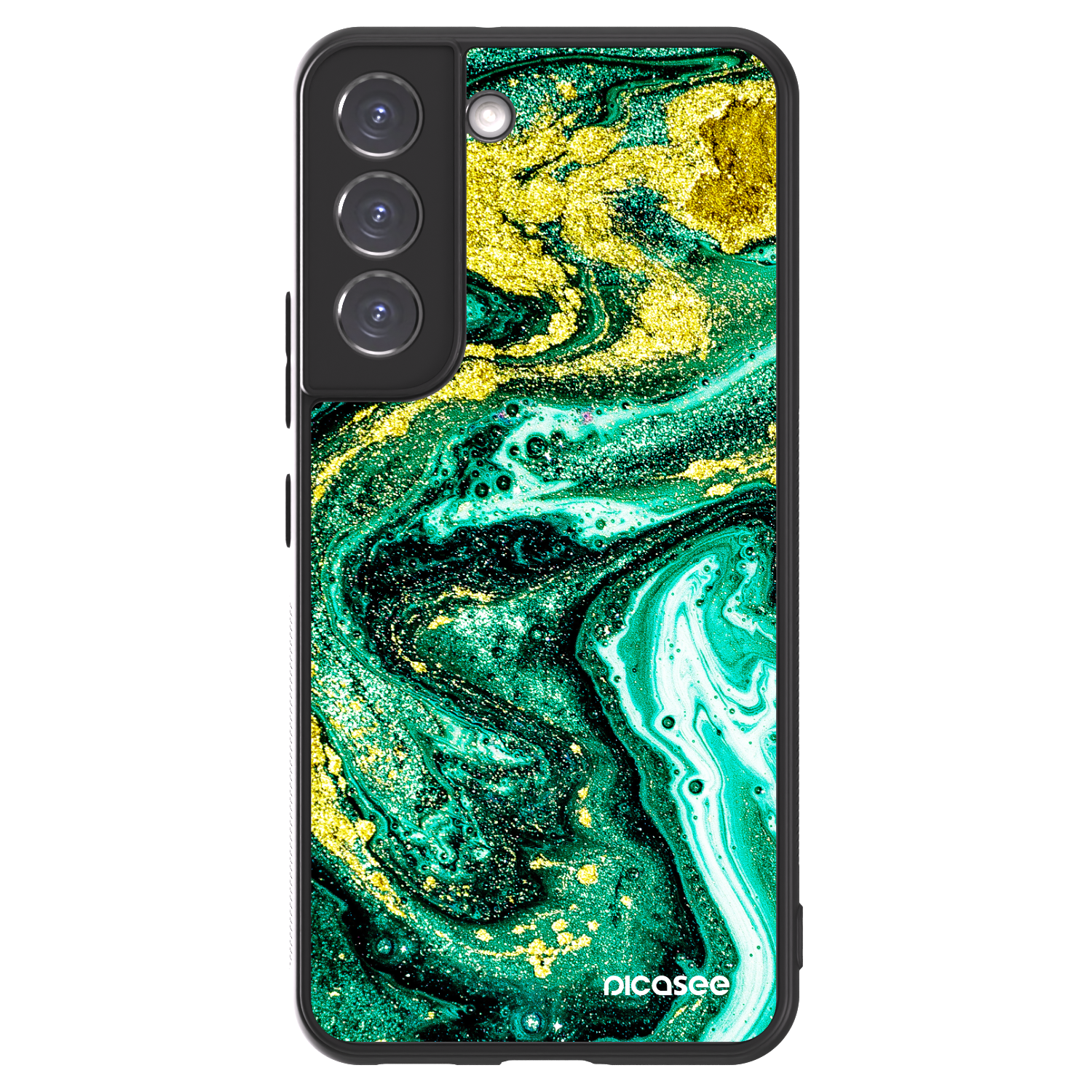Picasee ULTIMATE CASE pro Samsung Galaxy S22 5G - Green Gold