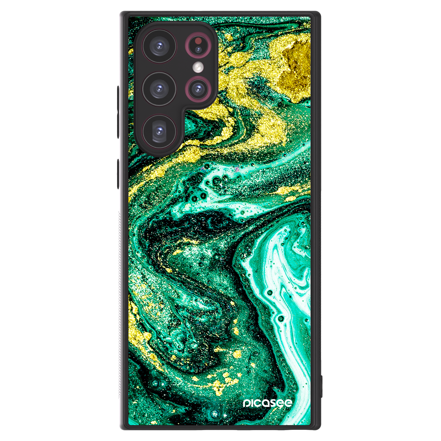 Picasee ULTIMATE CASE pro Samsung Galaxy S22 Ultra 5G - Green Gold