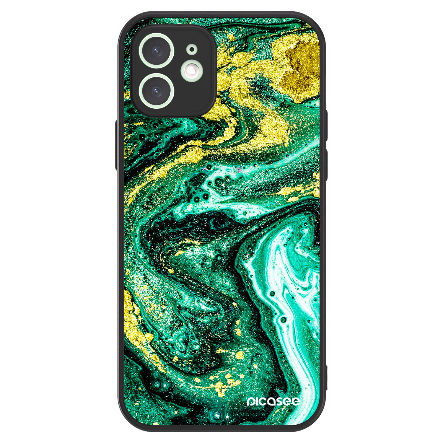 Picasee ULTIMATE CASE MagSafe pro Apple iPhone 12 - Green Gold