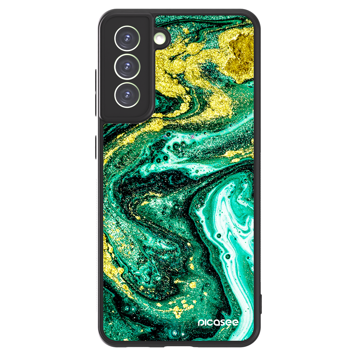 Picasee ULTIMATE CASE PowerShare pro Samsung Galaxy S21 FE 5G - Green Gold