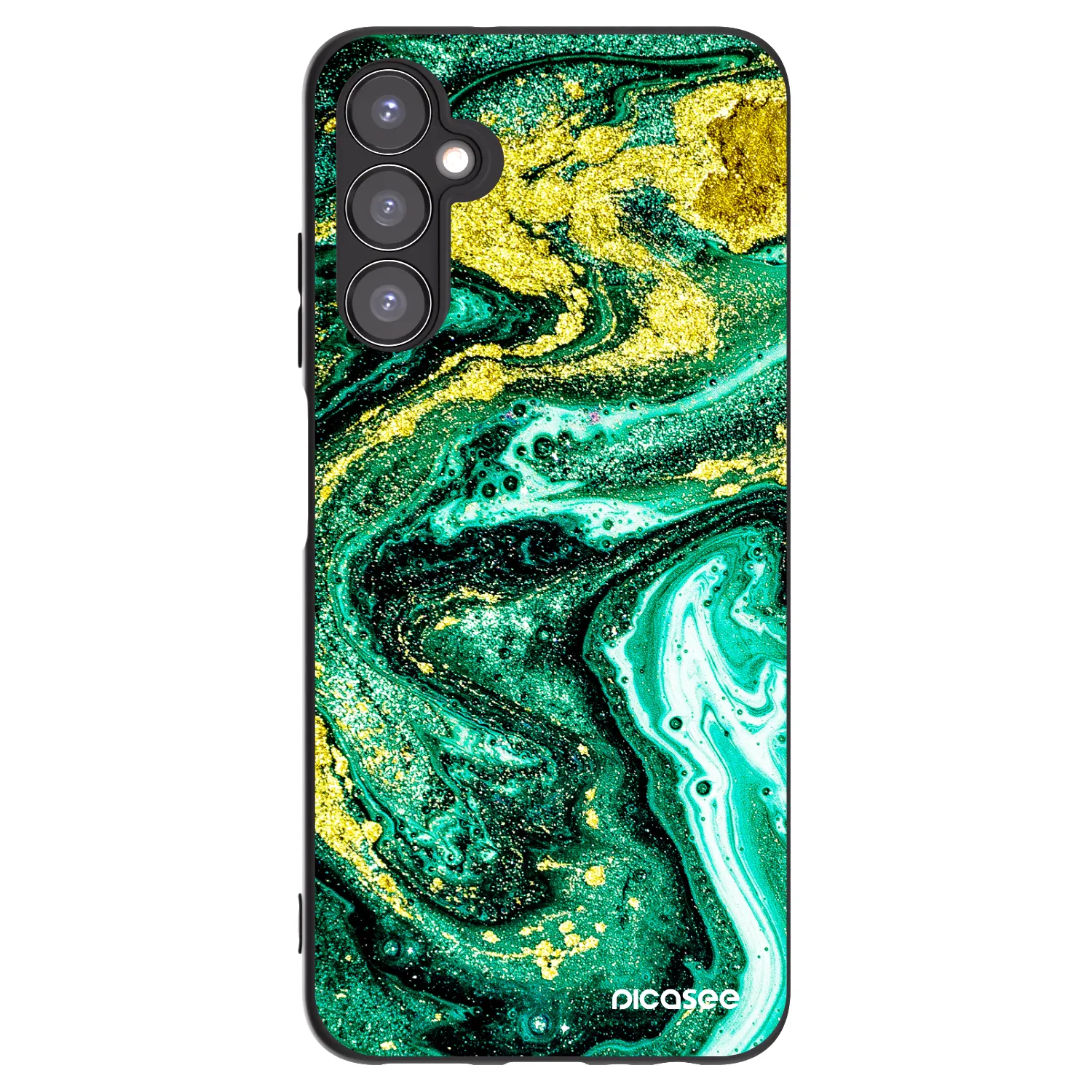 Picasee silikónový čierny obal pre Samsung Galaxy A05s A057G - Green Gold