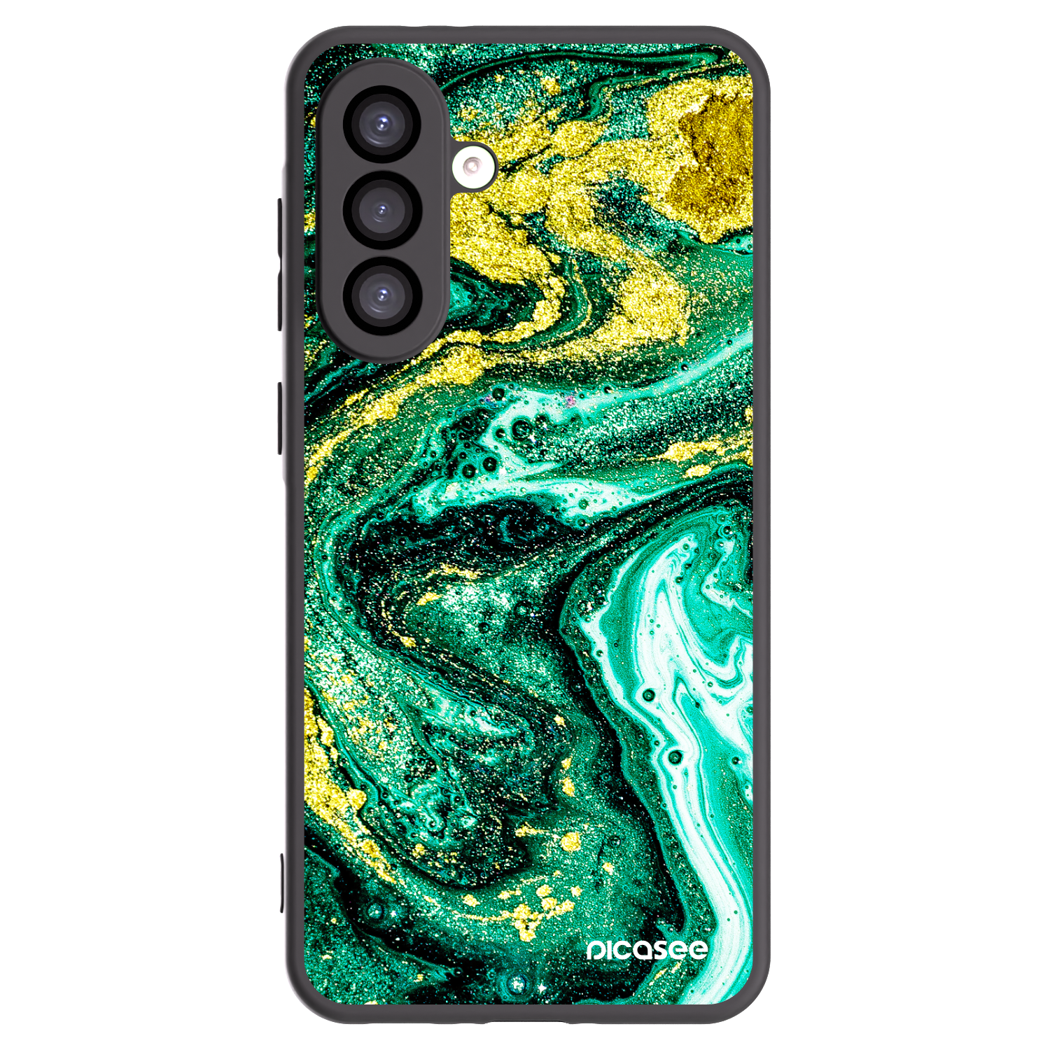 Picasee silikónový čierny obal pre Samsung Galaxy A26 5G A266B - Green Gold