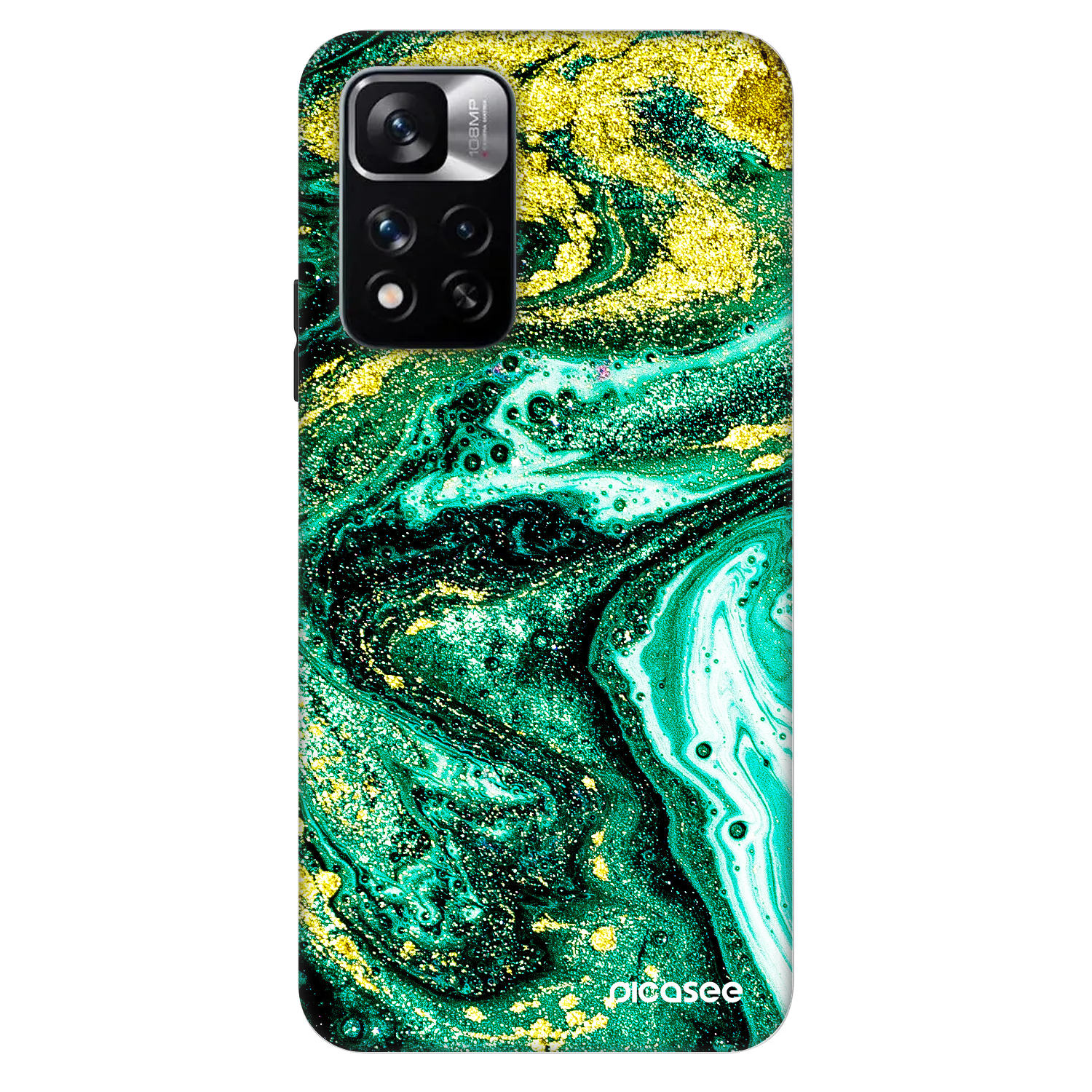 Picasee Fashion Case pre Xiaomi Redmi Note 11 Pro 5G - Green Gold