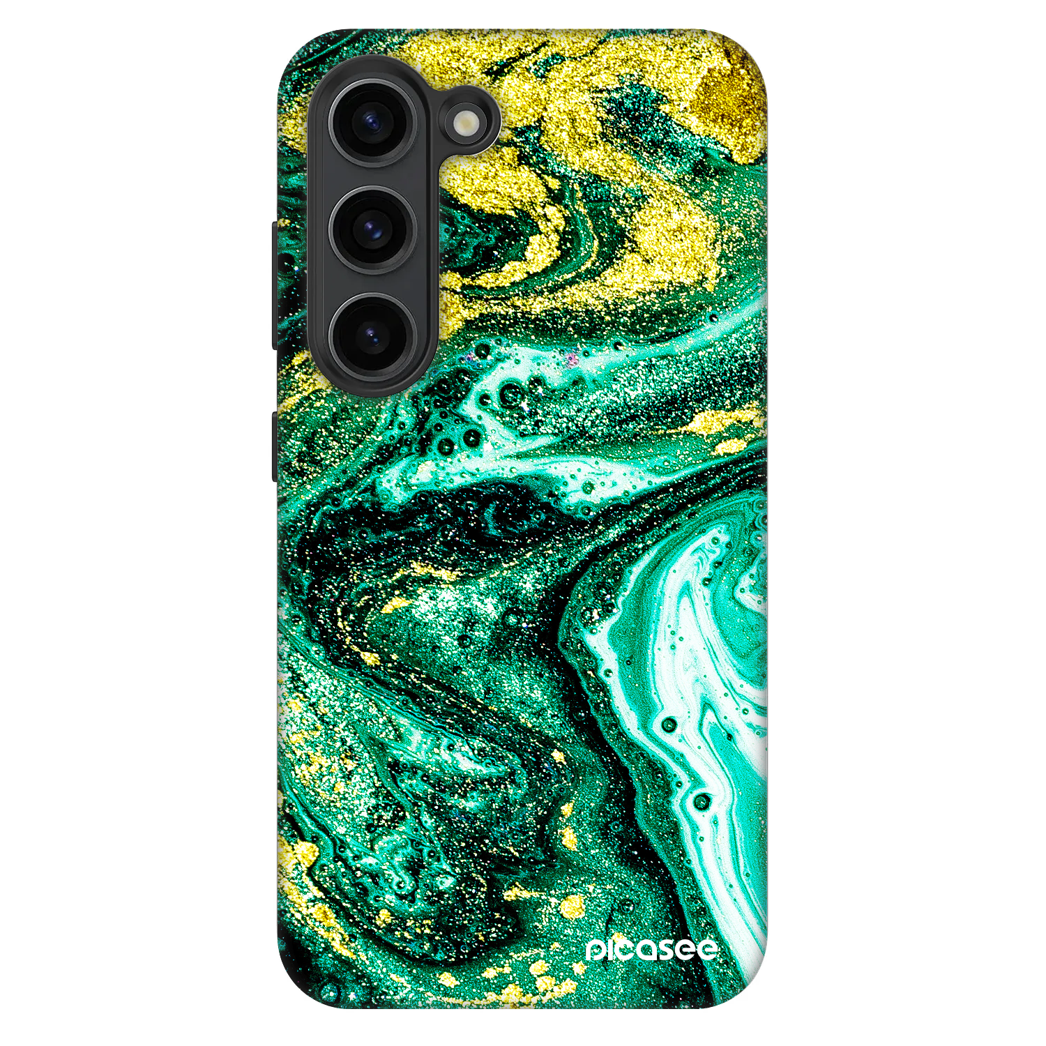 Picasee Fashion Case pre Samsung Galaxy S23+ 5G - Green Gold