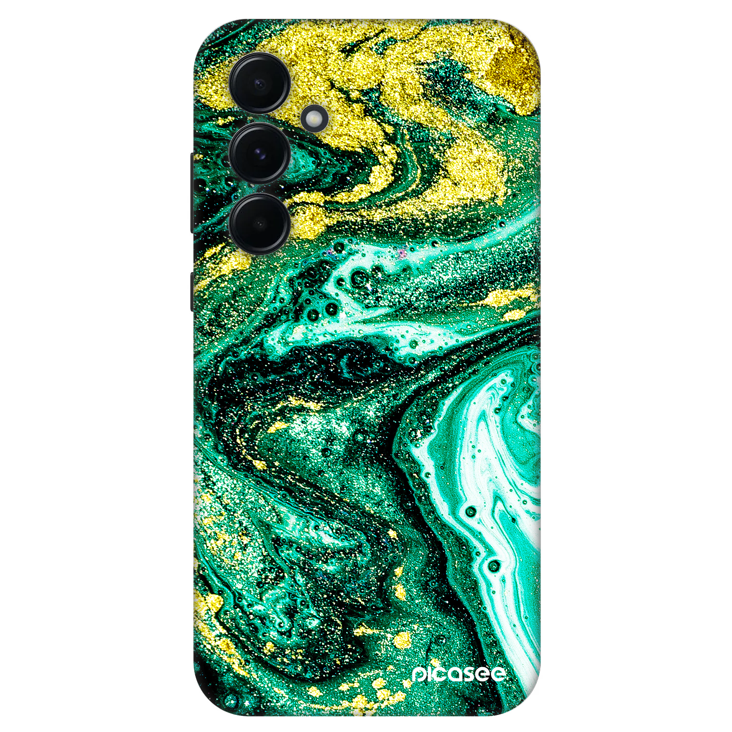 Picasee Fashion Case pre Samsung Galaxy A55 5G A556B - Green Gold