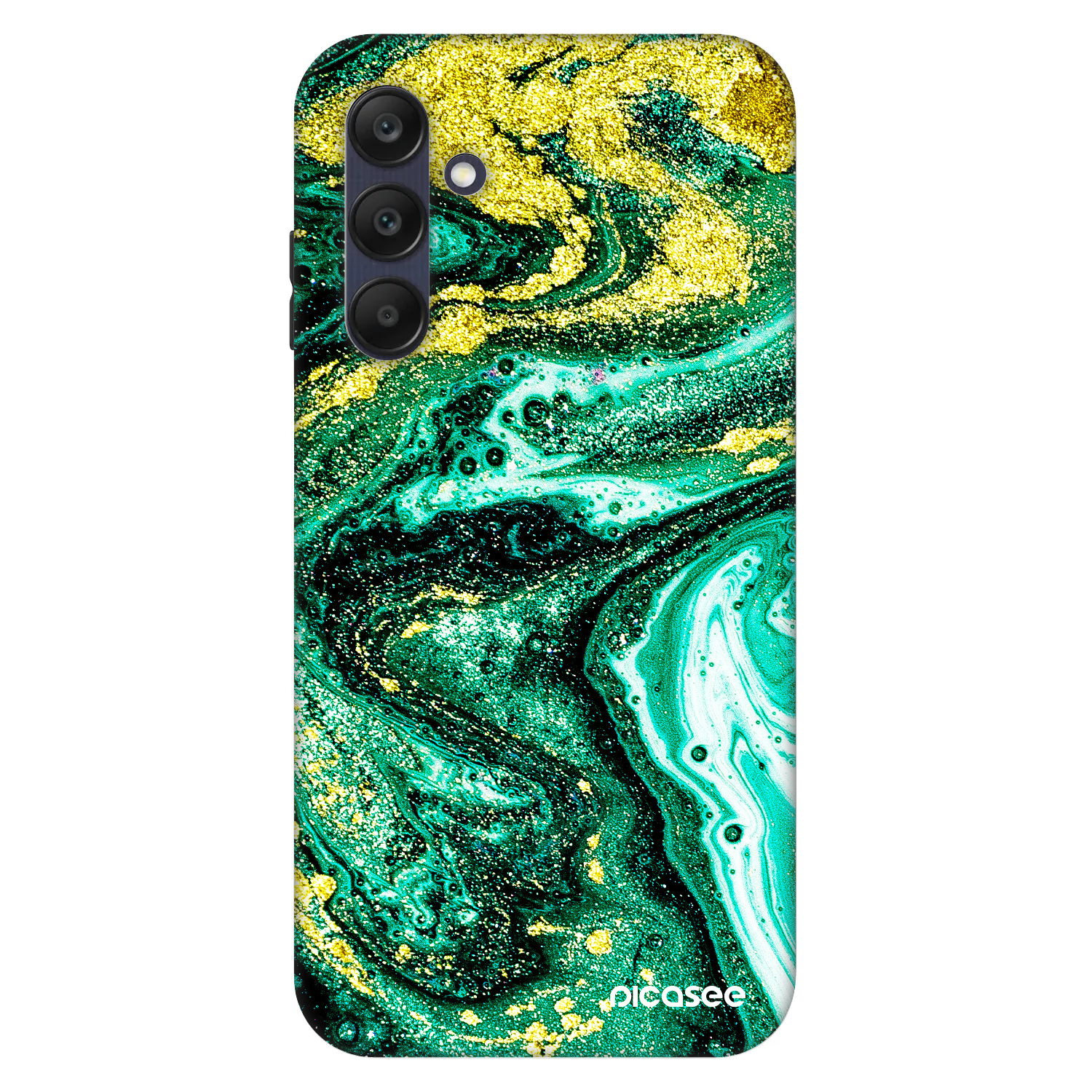 Picasee Fashion Case pre Samsung Galaxy A25 A256B 5G - Green Gold