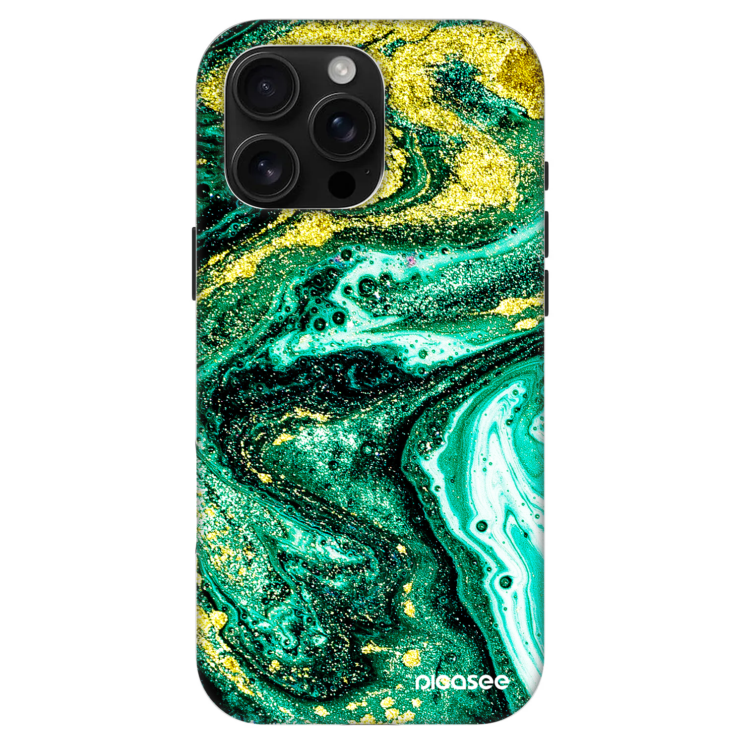 Picasee Fashion Case MagSafe pre Apple iPhone 16 Pro Max - Green Gold