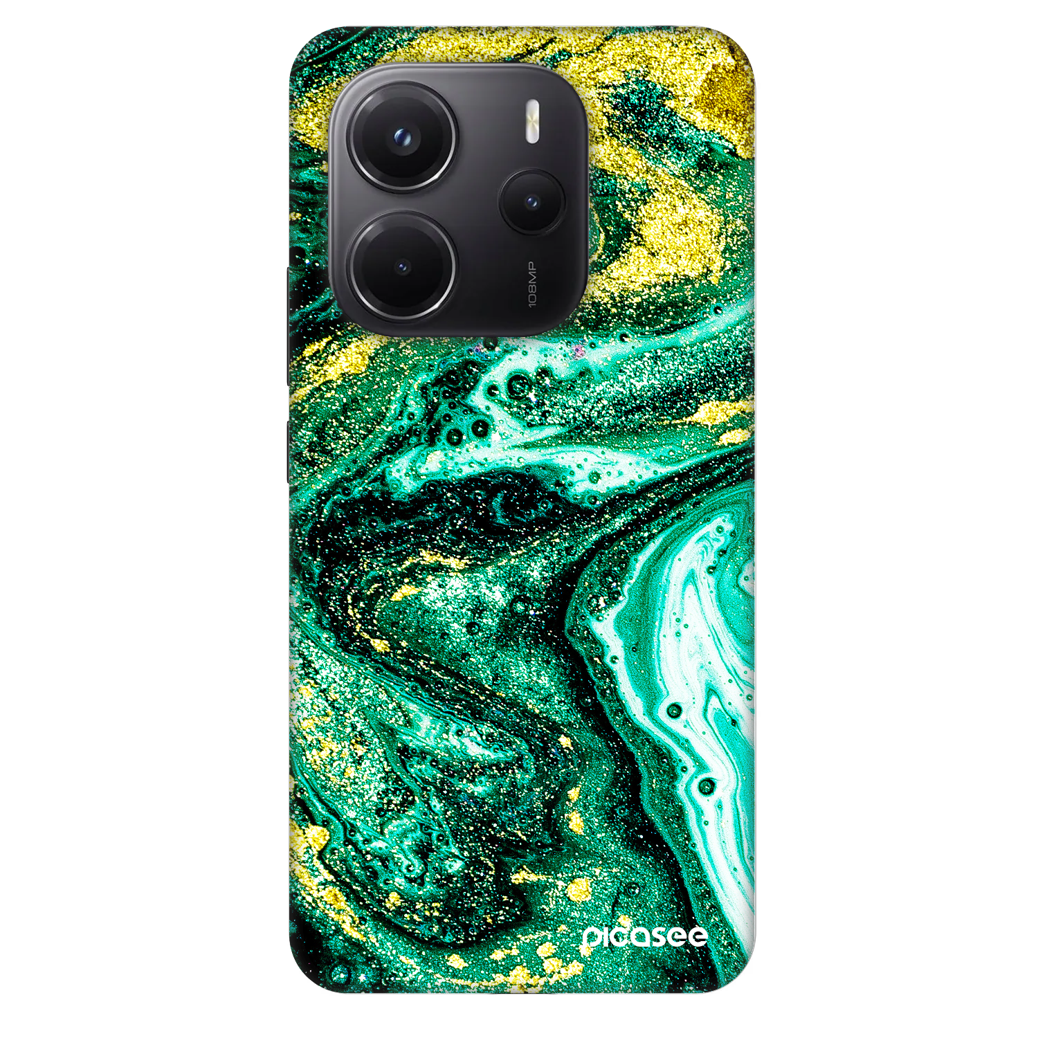 Picasee Fashion Case pre Xiaomi Redmi Note 14 4G - Green Gold