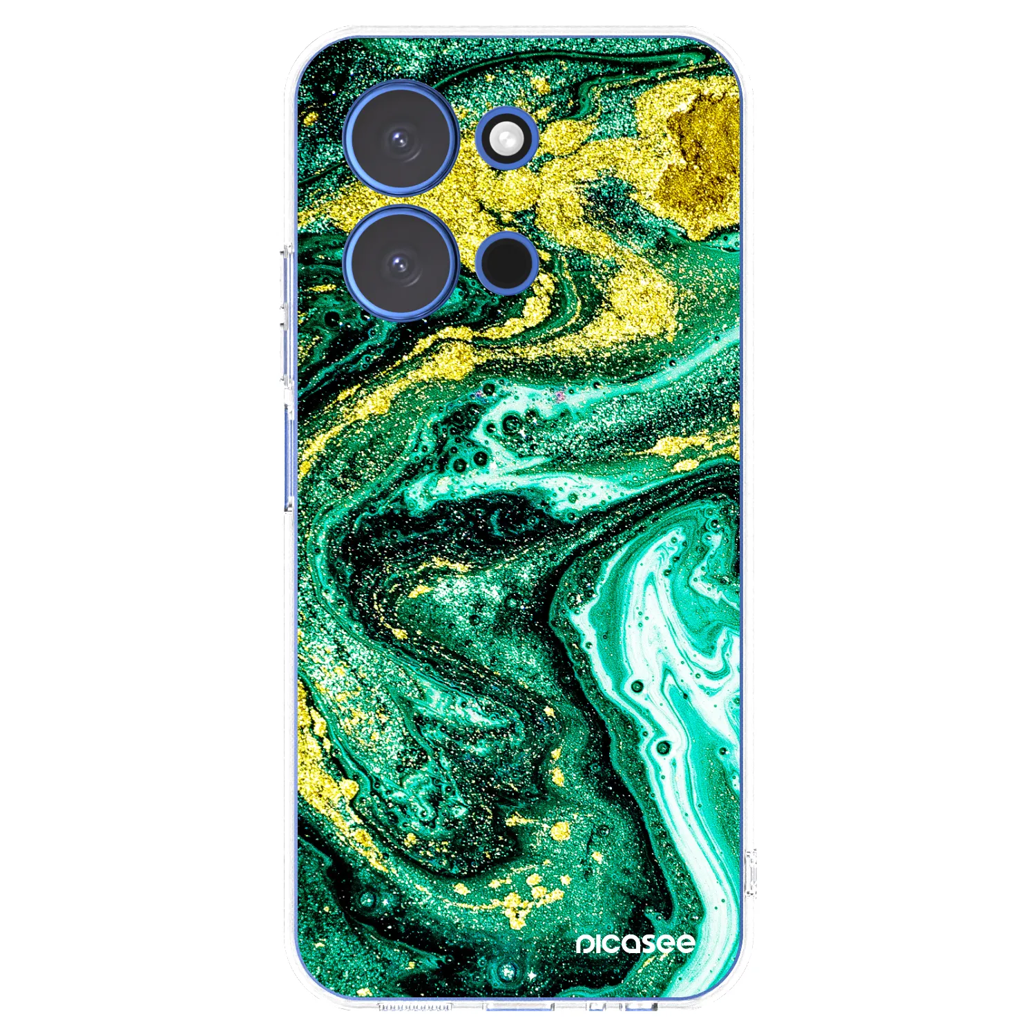 Picasee silikónový prehľadný obal pre Xiaomi Redmi 15C 4G - Green Gold