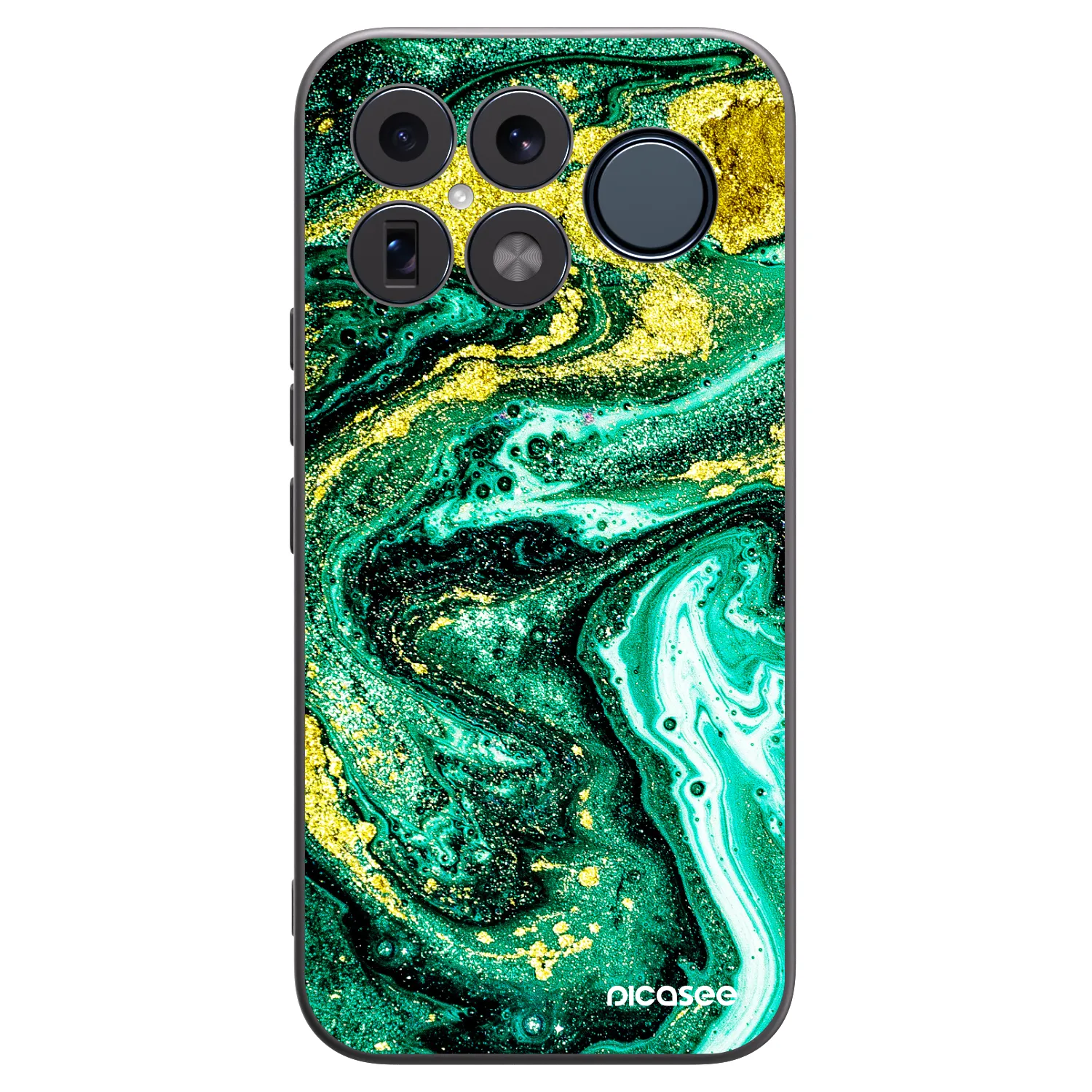 Picasee silikónový čierny obal pre Xiaomi Poco F8 Ultra - Green Gold