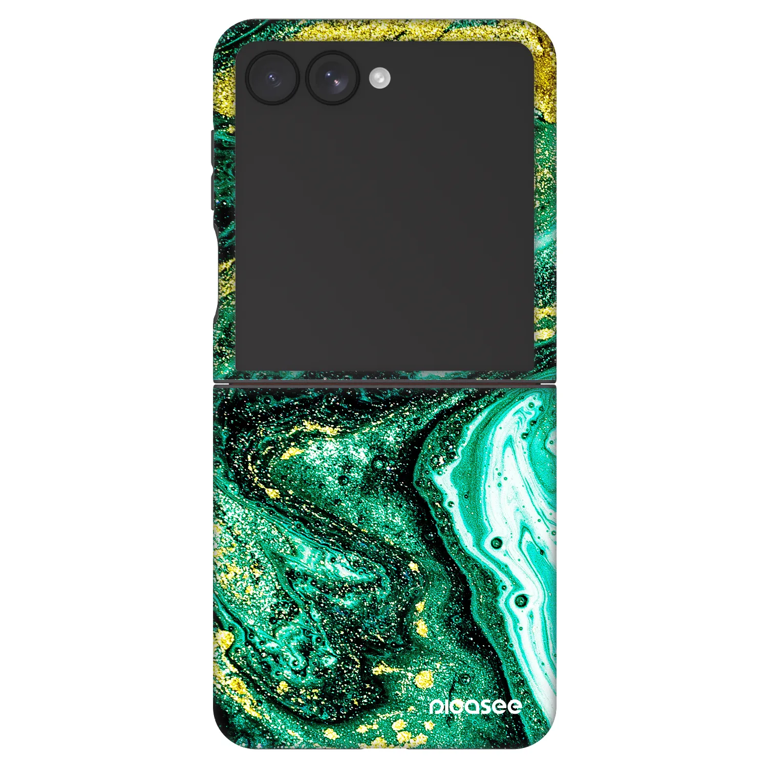 Picasee Fashion Case pre Samsung Galaxy Z Flip7 5G - Green Gold