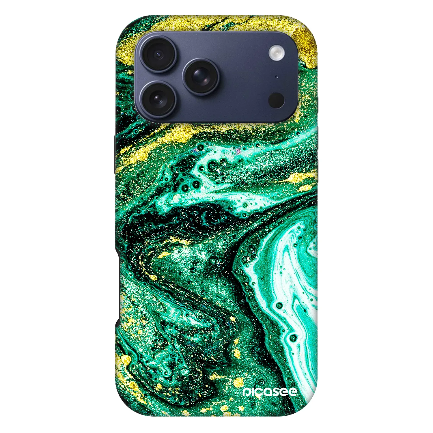 Picasee Fashion Case MagSafe pre Apple iPhone 18 Pro Max - Green Gold