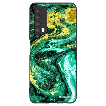 Picasee silikónový čierny obal pre Huawei P Smart 2021 - Green Gold
