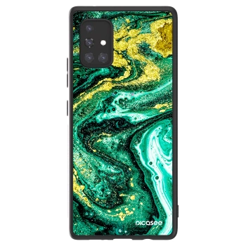 Picasee ULTIMATE CASE pro Samsung Galaxy A71 A715F - Green Gold