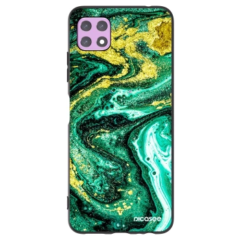 Picasee silikónový čierny obal pre Samsung Galaxy A22 A226B 5G - Green Gold