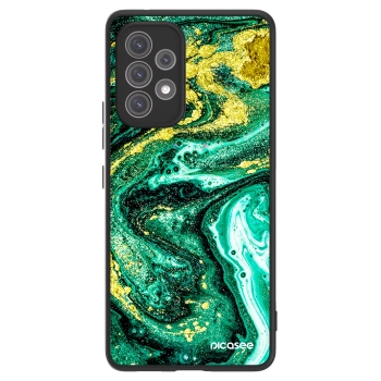 Picasee ULTIMATE CASE pro Samsung Galaxy A52s 5G A528B - Green Gold