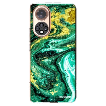 Picasee silikónový prehľadný obal pre Honor 50 5G - Green Gold