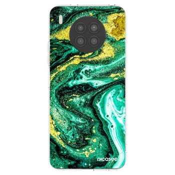 Picasee silikónový prehľadný obal pre Huawei Nova 8i - Green Gold