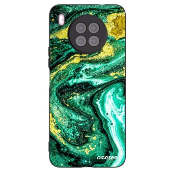 Picasee silikónový čierny obal pre Huawei Nova 8i - Green Gold