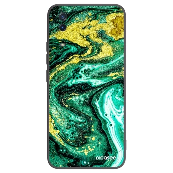 Picasee silikónový čierny obal pre Vivo Y11s - Green Gold