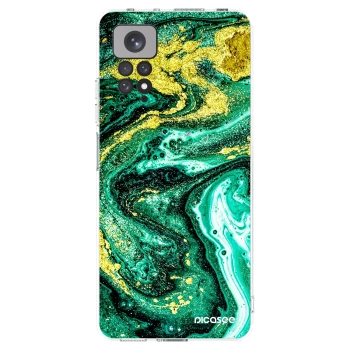 Picasee silikónový prehľadný obal pre Xiaomi Redmi Note 11S 4G - Green Gold