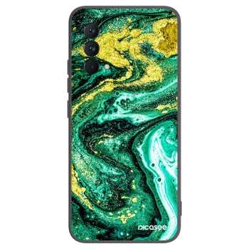 Picasee silikónový čierny obal pre Realme GT Master Edition 5G - Green Gold