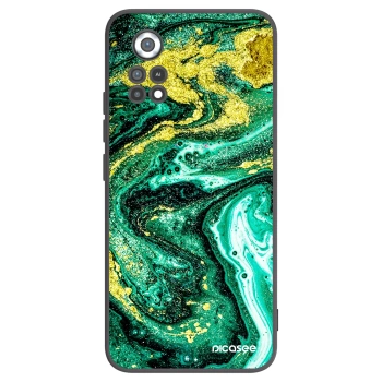 Picasee silikónový čierny obal pre Xiaomi Poco X4 Pro 5G - Green Gold