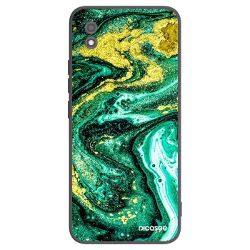 Picasee silikónový čierny obal pre Realme C11 (2021) - Green Gold